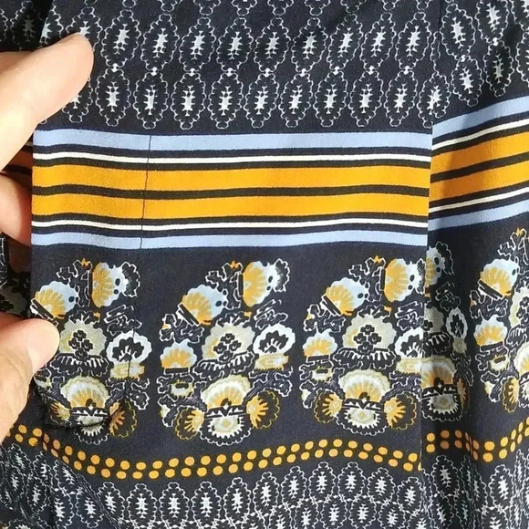 {Anthropologie} Elevenses Aralia Printed Blue Jogger Pant Size 0 - Picture 14 of 16